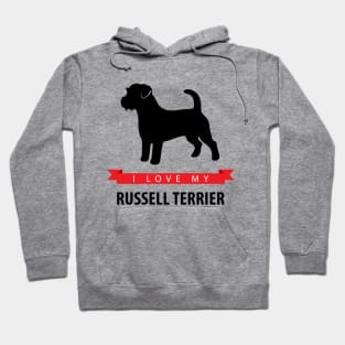 I Love My Russell Terrier Hoodie